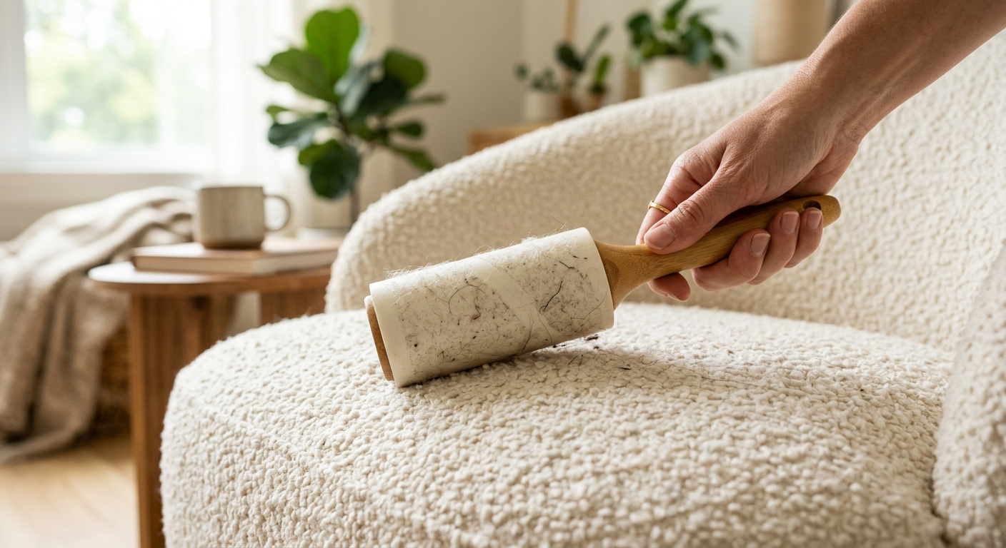 Rolka do ubrań czyszcząca powierzchnię tkaniny bouclé