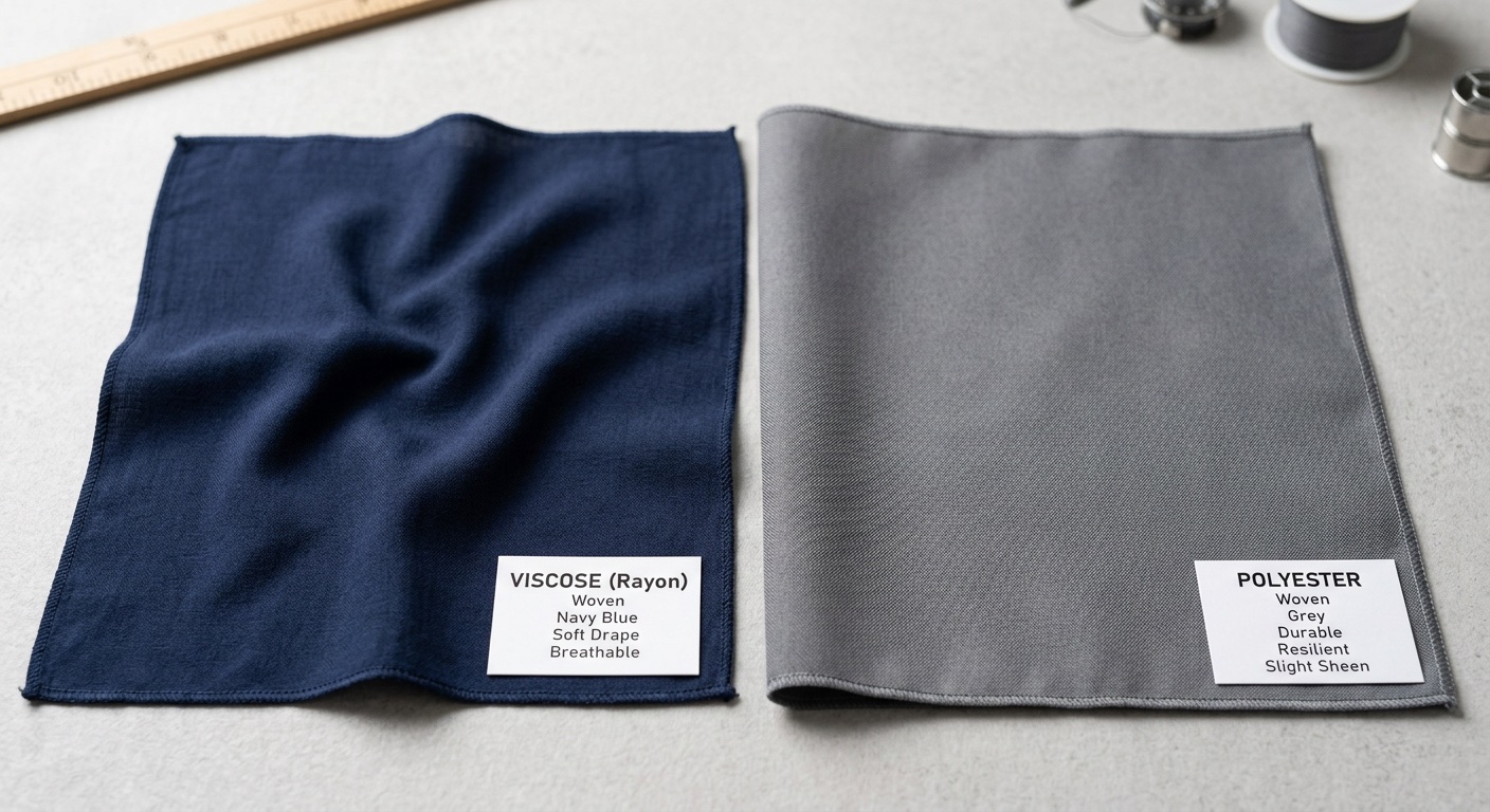 Miękka opadająca tkanina wiskozowa w kolorze lawendowym